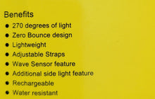 Load image into Gallery viewer, LED USB rechargeable BRIGHT head lamp