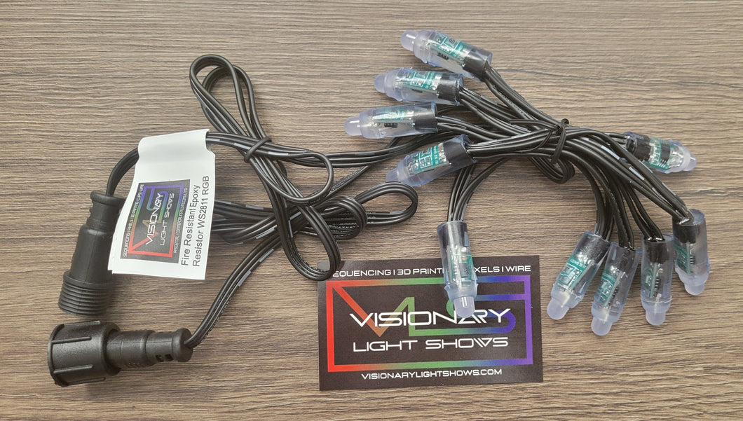 5 and 10 pixel strings